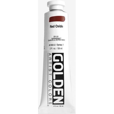 Golden : Heavy Body Acrylic Paint : 60ml : Red Oxide