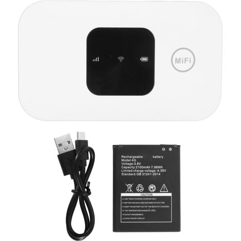 Tragbarer 4G-LTE-Router mit SIM-Kartensteckplatz, WLAN-Hotspot für Reisen in Europa und Afrika, unterstützt 10 Geräte