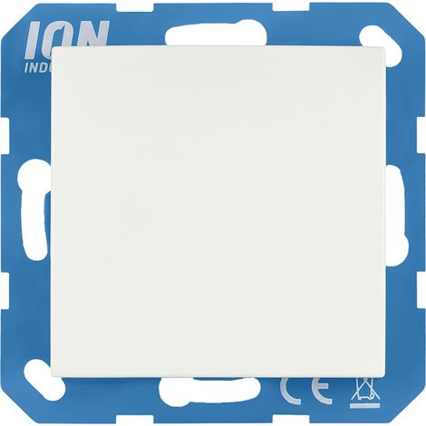 ION Industries Plaque borgne Blanc Hxl7.1xL7.1cm
