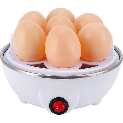 Elektrischer Eierkocher, Dampfgarer für weich-, hart- oder steinhartgekochte Eier, einlagig, europäischer Stecker (1/5)