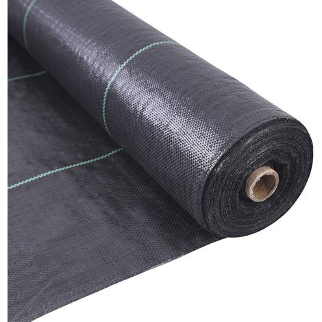 Toile de paillage 5m x 1m 70g/m² – Bâche géotextile perméable à l'eau – Résistante aux UV – Anti-mauvaises herbes - Installation facile (1/5)