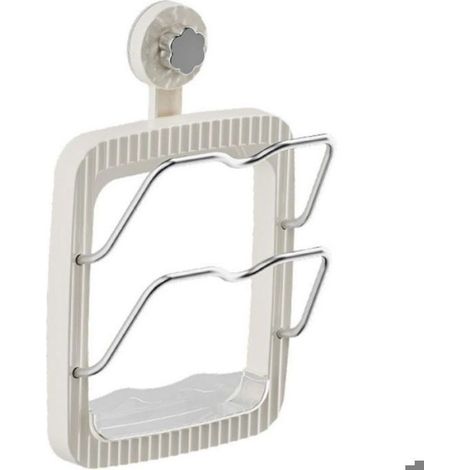 Support de Couvercle de Casserole - Ventouse ABS + Aluminium - Pour Porte d'Armoire ou Surface Lisse - Cuisine, Garde-Manger, Buanderie - 1 Pièce (1/4)