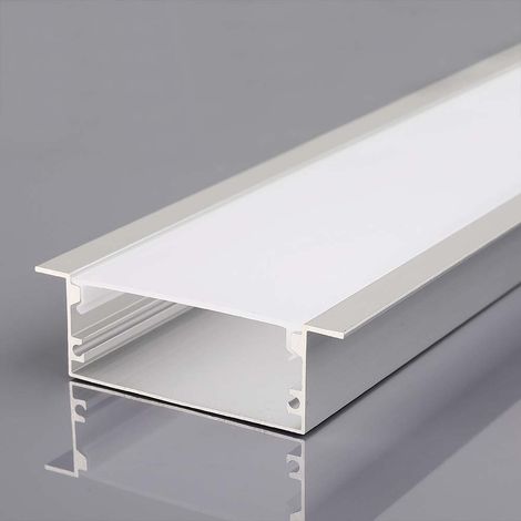 V-TAC LED-Streifenleuchte - Montagesatz - IP20 - Silber (1/2)
