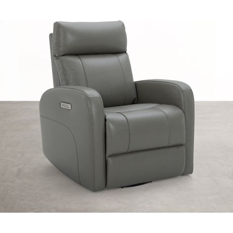 Fauteuil relax électrique pivotant 270° – Cuir Véritable pleine fleur premium – USB/USB-C (1/5)