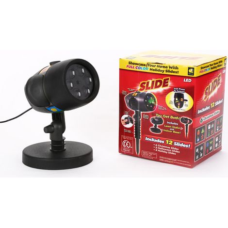 Projecteur de neige LED de Noël étanche IP44, lampe projecteur de neige pour jardin, pelouse et terrasse, prise UE
