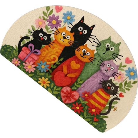 Tapis Extérieur Pour Porte D'Entrée Absorbant Et Lavable Décorations Sol Paillasson d'Intérieur Carpette de Bain pour Intérieur Maison Cuisine Bains Chambre Salon Entrée Bureau Dortoir (1/5)