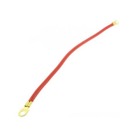 Câble batterie avec cosses pour tondeuse. Rouge. Longueur 40 cm