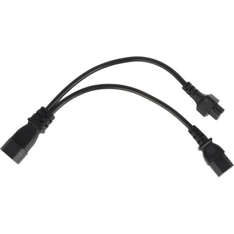 Câble Diviseur d'Alimentation IEC C14 Mâle vers C13 et C5 Femelle, Adaptateur Y 10A 250V (1/5)