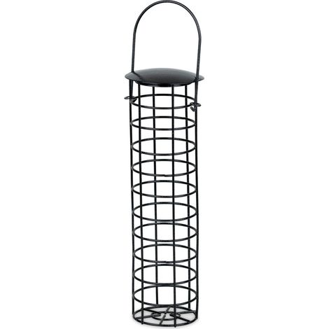 Mangeoire à boules Mésanges noir Daisy, hauteur 32 cm pour oiseaux - animallparadise (1/3)