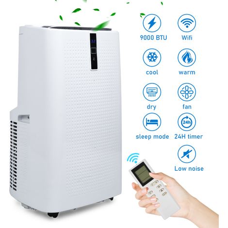 SWANEW Aria condizionata mobile 5in1 12000 BTU Condizionatore d'aria Purificatore aria fresco eek un locale
