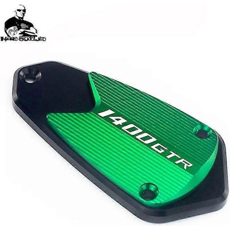 Für Kawasaki GTR1400 (2007–2020), 2017, 2010: CNC-gefräster Brems- und Kupplungsflüssigkeitsbehälter (Ölbehälter) vorne rechts – GRÜN