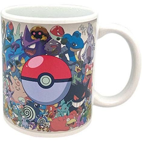 Taza de Pok mon que cambia de color Sensible al calor 325 ml