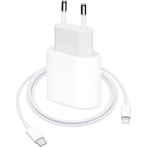 20-W-USB-C-PD-Schnellladegerät für iPhone 11, 12, 13, 14 Pro Max mit USB-C-auf-Lightning-Kabel