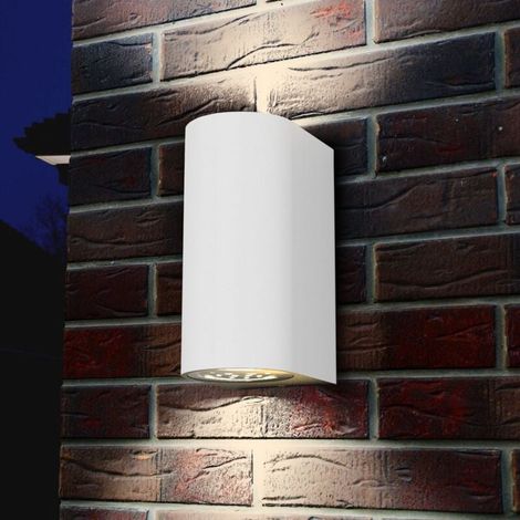 Applique LED, pour intérieur ou extérieur, blanc, 5W, 2 spots, 400lm chacun, éclairage moderne pour jardin, salon, IP44 (1/4)