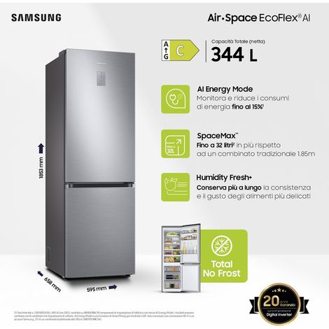 Combi Samsung RB34C775CS9/EF No Frost 185cm Clase C Inox (1/5)