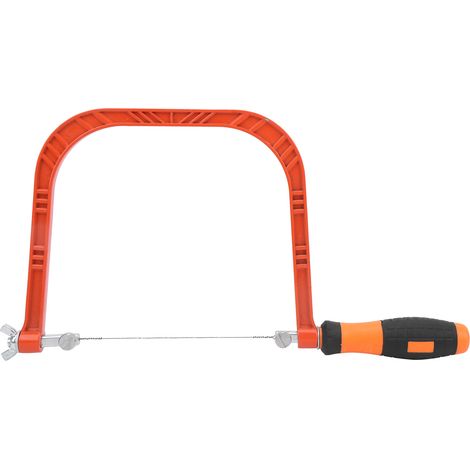 Scie à main junior en alliage d'aluminium en forme de U, outil de menuiserie réglable, accessoire de scie à métaux (1/5)