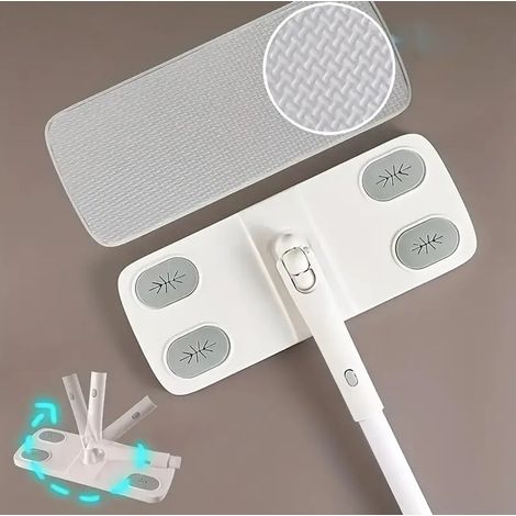 Trapeador electrostático quitapolvo, trapeador plano no lavable, especialmente adecuado para trapeadores de tela desechables quitapolvo y trapeadores perezosos, se puede usar tanto húmedo como seco.