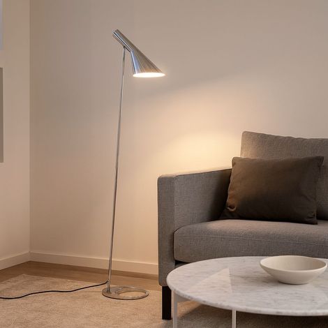Lampadaire design "Marlène" - Chromé