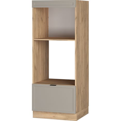 Mobiletto per microonde Fame-Line, GrigioBeige, 60 cm aperto, Vicco