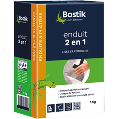 Enduit 2 en 1 poudre Bostik Conditionnement: 1KG