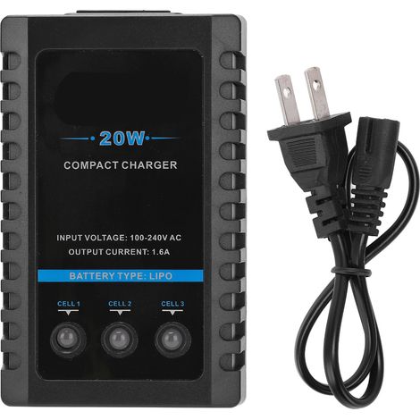 Chargeur équilibreur B3 20W arrêt automatique 2S 3S batterie LiPo 100‑240V (1/5)