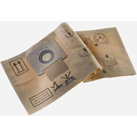 Makita Accessori - Sacchetti di ricambio per aspirapolvere, 5 pz P-70194