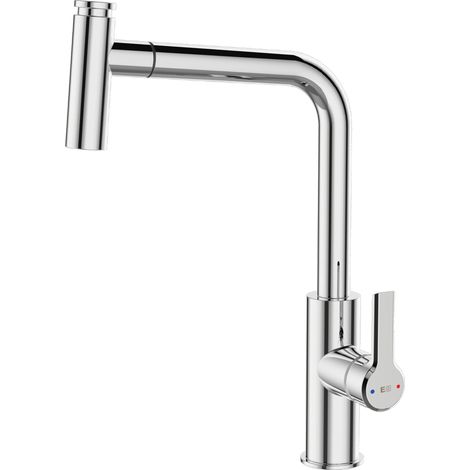 Essebagno Mitigeur évier à douchette Essemano chrome