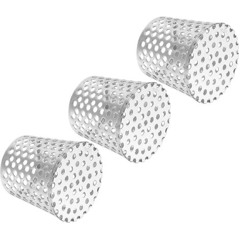 3 Pièces Garde-Gouttière Filtre 3"-2.4" En Acier Inoxydable Argenté (1/5)
