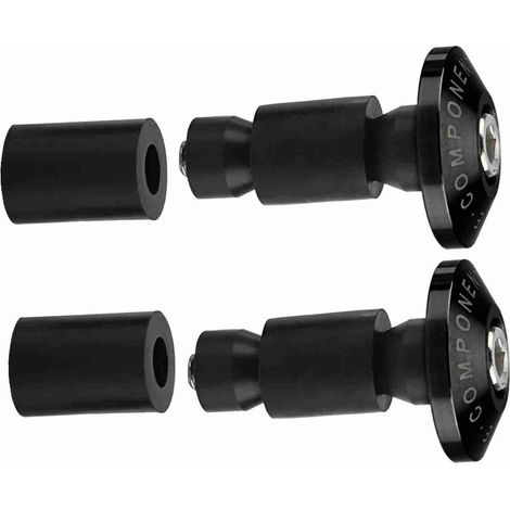 22 mm (7/8 Zoll) Motorrad-Lenkerendgriffe, schwarze Schutzkappen für Offroad-ATV-Rennen (1/5)