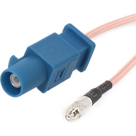 Anschlusskabel TS9-Buchse / Fakra-Stecker RG174 15 cm