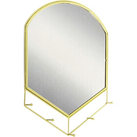 Wandspiegel mit 5 Aufhängern Gold-M60680