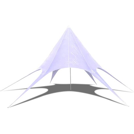 Gazebo padiglione tenda da giardino a stella esagonale 14m vidaXL