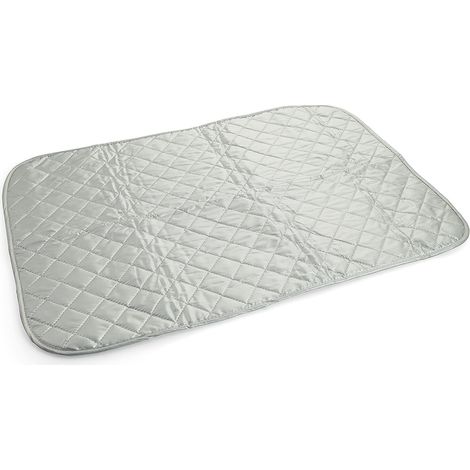 PANNO STIRO E COPRILAVATRICE IN TESSUTO CON MAGNETI 66 X 67 CM COLORE BIANCO (1/5)