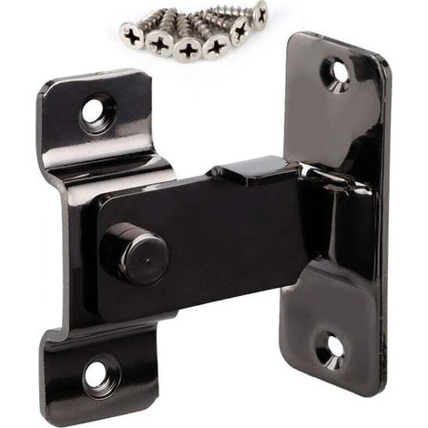Serrure de porte coulissante, angle droit 90°, boucle antivol, raccords matériels, système de sécurité Crezuo (1/4)