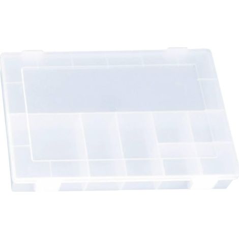 Mallette de rangement séparations fixes Hünersdorff 611300 (L x l x H) 335 x 225 x 55 mm Nombre de compartiments: 8 1 pc(s) (1/5)