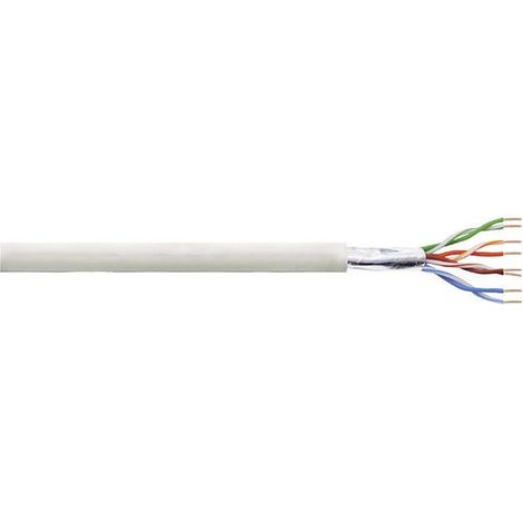 LogiLink CPV001 Câble réseau CAT 5e F/UTP 4 x 2 x 0.205 mm² gris 100 m V964811 (1/2)