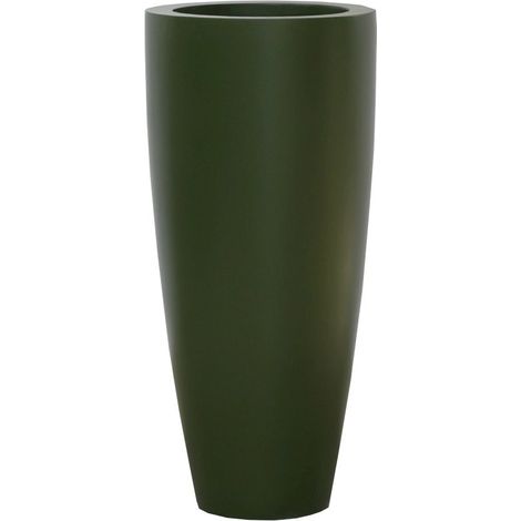 Pot de Fleurs Kentucky Green en Fiberstone Résistant au Gel Intérieur et Extérieur Vert - PANGIVO