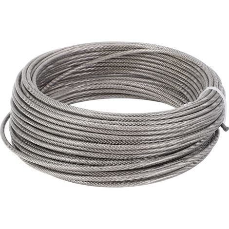 Ensemble câble en acier inox 304 longueur 66 ft diamètre 3 mm kit tendeur verrou pour jardin (1/5)