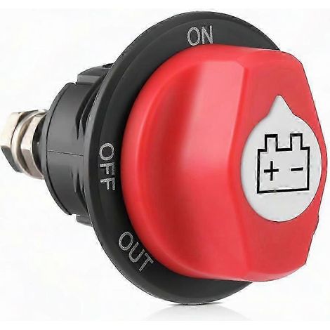 Disjoncteur de batterie 12-48V, interrupteur de déconnexion de la batterie principale, compatible avec les véhicules marins, camping-cars, VTT, automobiles et UTV, 100A. (1/5)