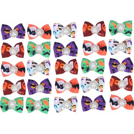 Bandeau Pour Chien Et Chat - Noeud Papillon Festif - Accessoire De Costume Pour Noël Et Halloween - Lot De 25 Pièces (1/5)