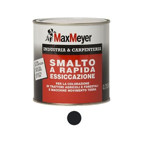 SMALTO RAPIDA ESSICCAZIONE MAX MEYER LT. 0,75 Nero Opaco