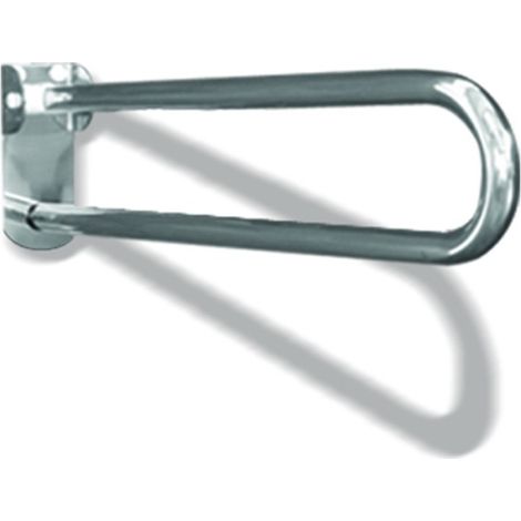 Maniglione barra ribaltabile con piastra lunga cm 60 inox lucido (1/3)