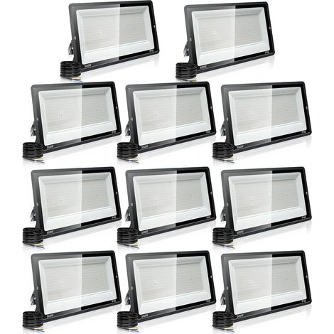 【8PCS】500W spot led extérieur 50000LM IP66 Imperméable Projecteur LED Exterieur Super Brillant Eclairage Extérieur Blanc froid(6000k) Sécurité spot led pour stades, usines, Parking, garage, jardin (1/5)
