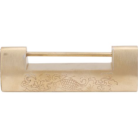 Cadenas de style ancien, espacement de 5,9 cm, cadenas en laiton, motif poisson, de couleur laiton, de style antique (1/5)
