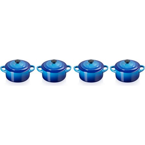 Mini cocotte ronde Azur 10cm x4 - Le Creuset