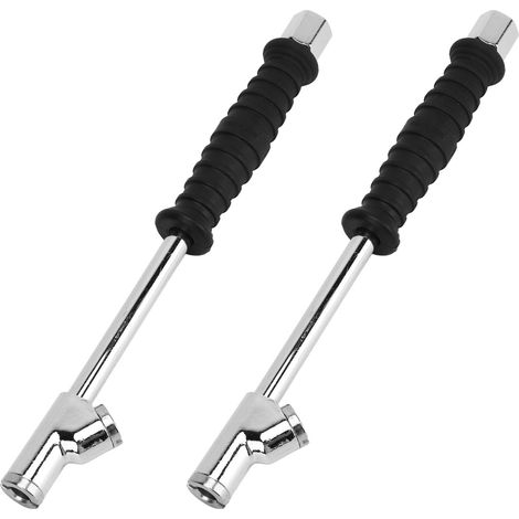 2 valves de gonflage de pneu pour voiture, tige 1/4 pouce à double tête, adaptateur pour compresseur d'air, accessoires de gonflage pour véhicule (1/5)