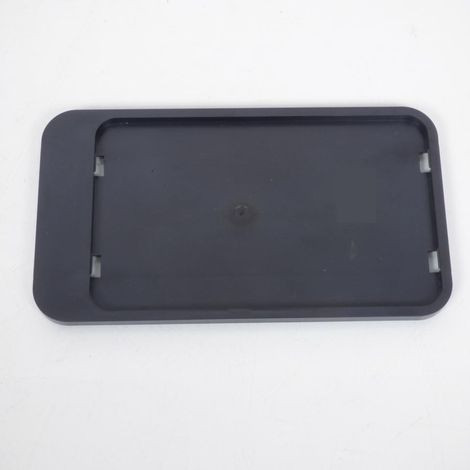 Support de plaque en plastique noir pour plaque 100x160mm moto (1/2)