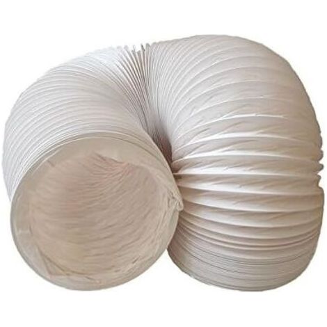 Tuyau d'évacuation d'air en PVC flexible - Diamètre de 150 mm - Longueur de 6 m - Pour climatisation, sèche-linge, hotte (1/5)