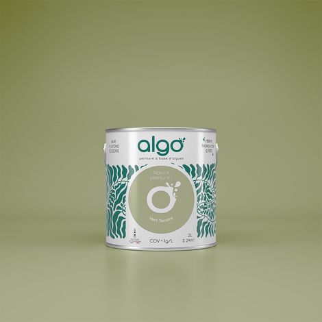 Peinture écologique Algo - Vert Tendre - 0.5L / Satin (1/4)