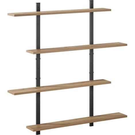 Wandregal Artisan-Eiche 100 x 13.5 x 101 cm Holzwerkstoff vidaXL (1/5)